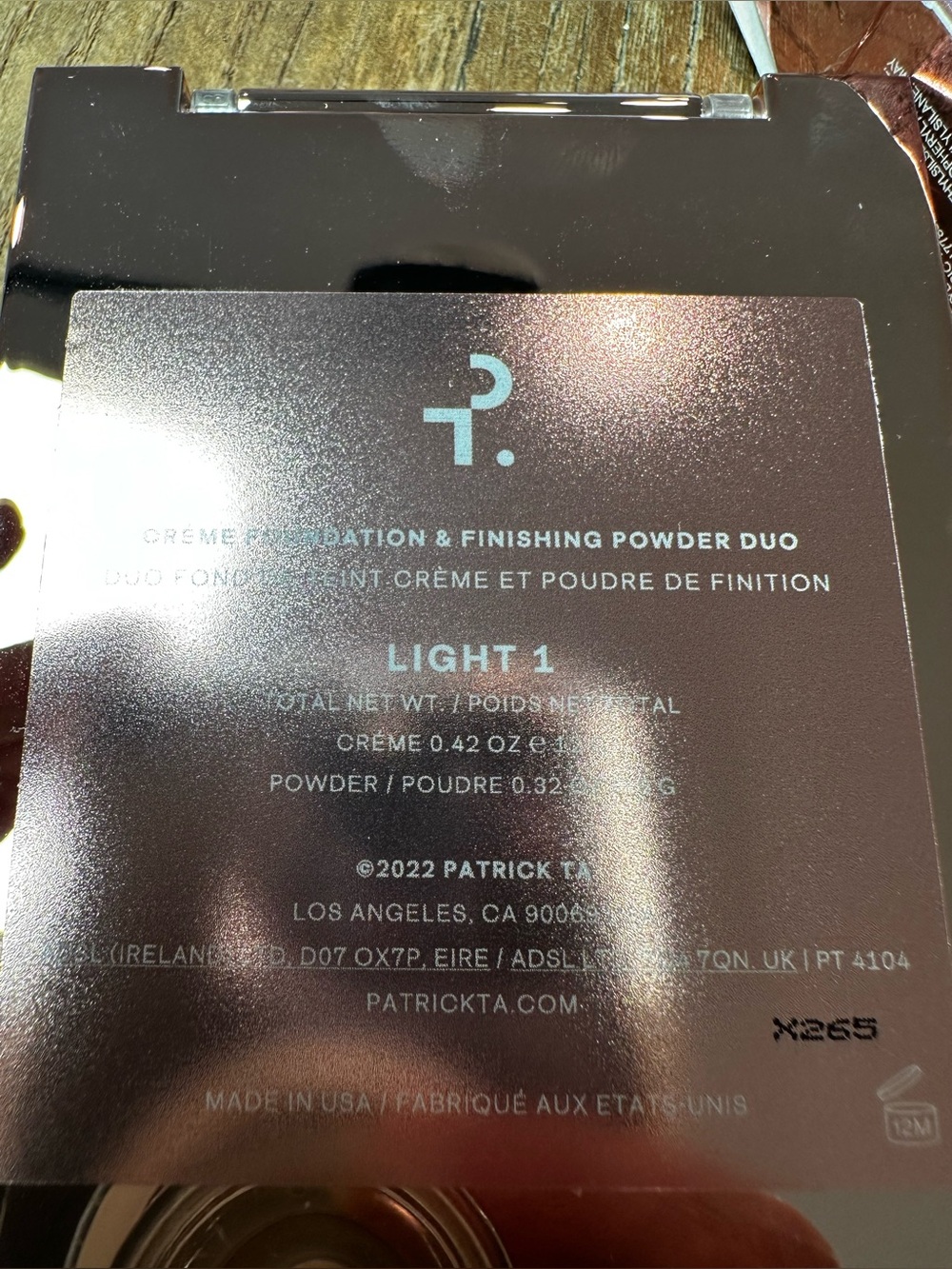Patrick Ta Dual Finish Face Palette - Beige & Pearl - Picture 6 of 6